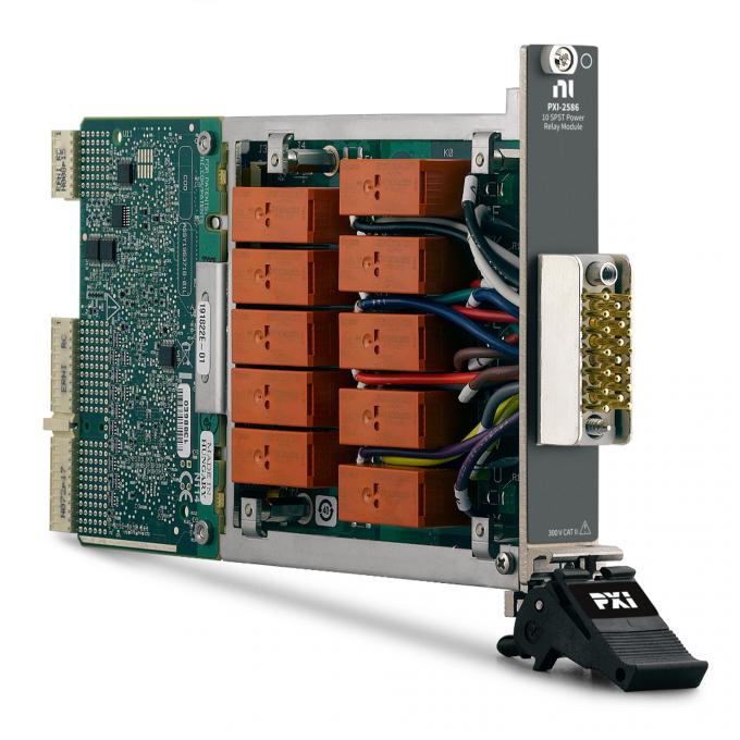 Front view of الصكوك الوطنية PXI-2586 PXI Relay Module