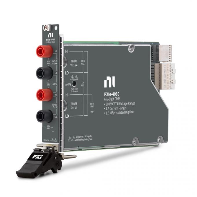 Front view of National Instruments PXIe-4080 ดิจิตอล Multimeter