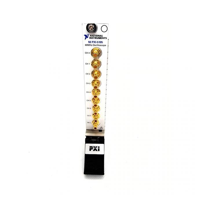 Detailed view of الصكوك الوطنية PXIe-5105 PXI Oscilloscope front panel connectors