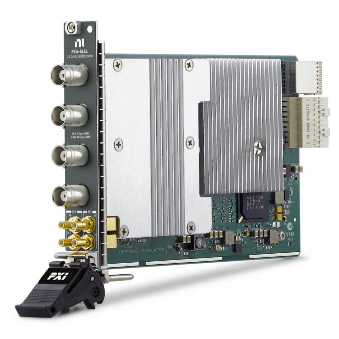 الصكوك الوطنية PXIe-5162 Oscilloscope/Digitizer side view