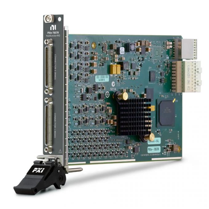 Front view of National Instruments PXIe-7857 PXI Multifunction Reconfigurable ฉัน/โอ โมดูล