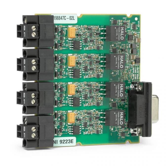 الصكوك الوطنية SbRIO-9223 C Series Voltage Input Module front view