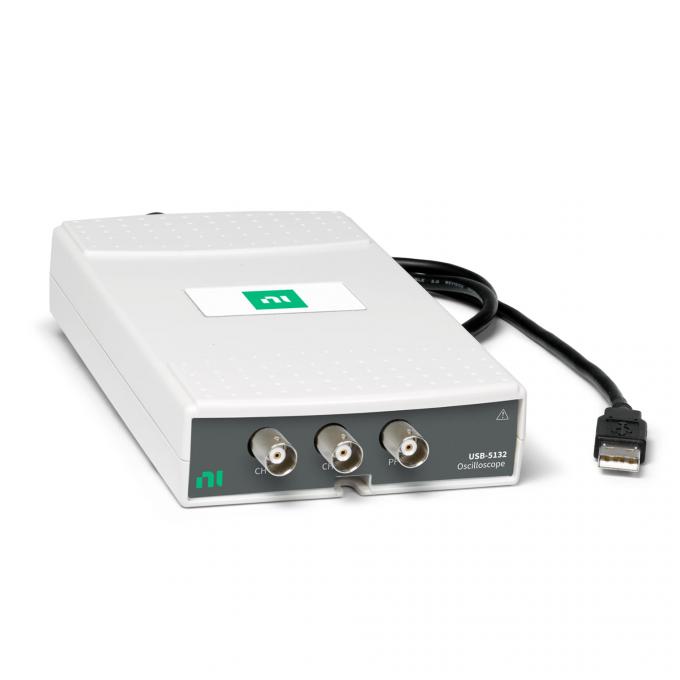 الصكوك الوطنية USB-5132 Oscilloscope front view