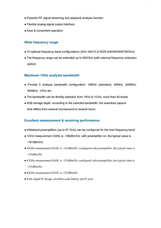 सीयर 4051E Spectrum Analyzer control panel